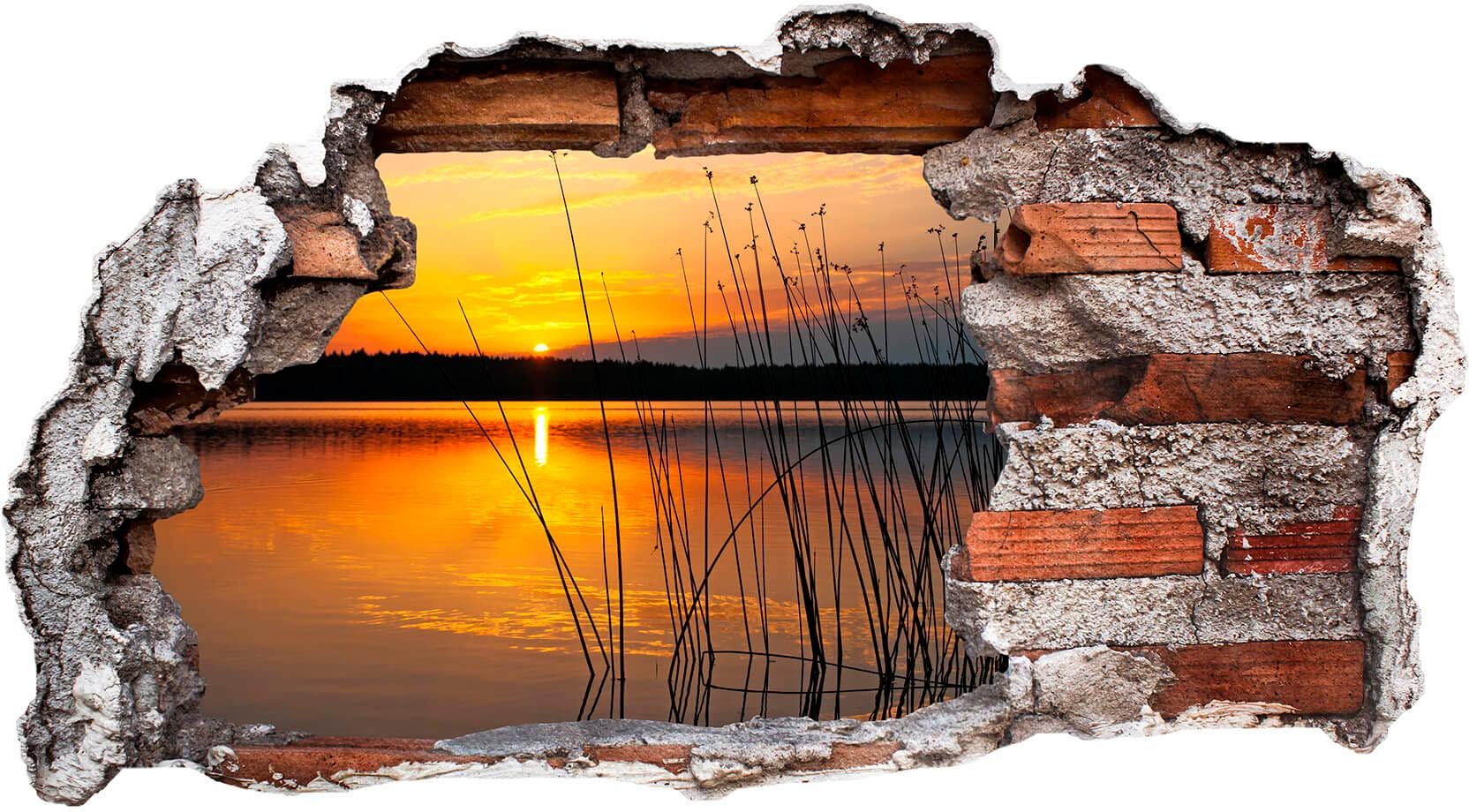 Wall-Art Wandtattoo "Sonnenuntergang am See" von Wall-Art