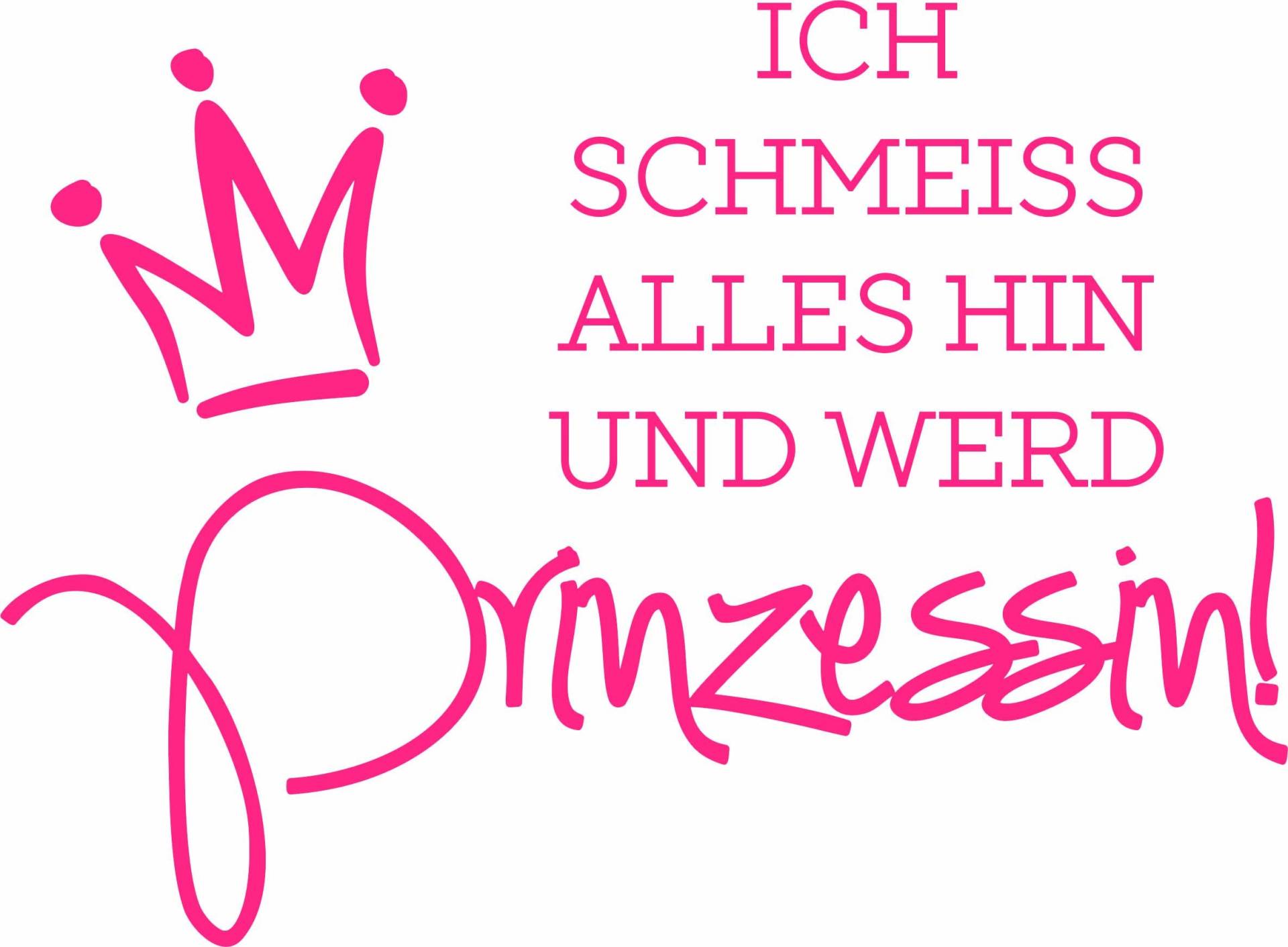 Wall-Art Wandtattoo "lustiger Spruch Ich werd Prinzessin" von Wall-Art