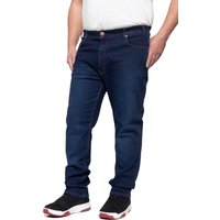 Way of Glory Herren Übergrößen Jeans im klassischen 5-Pocket Look Tom mittelblau