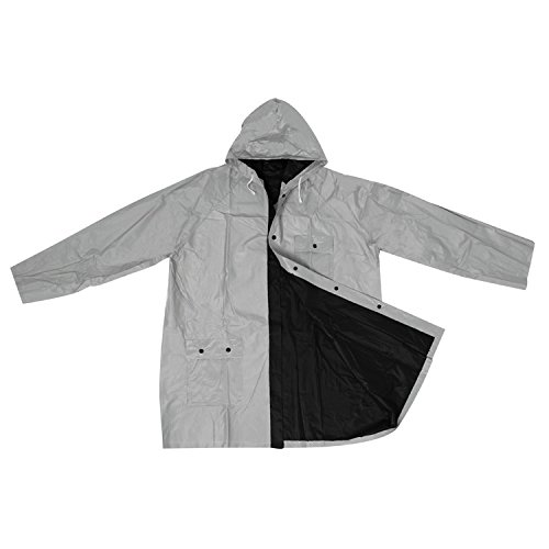 Wendbare Regenjacke / in XL / Farbe: schwarz-silber