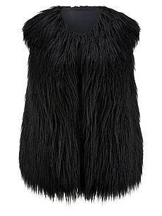 Weste Rundhals-Ausschnitt Emilia Lay schwarz