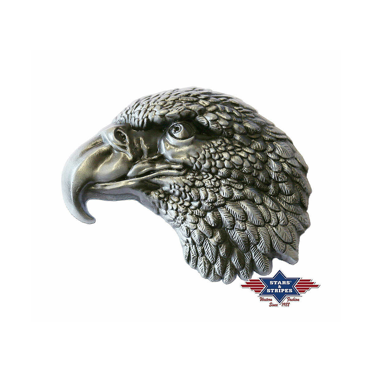 Western Buckle Gürtelschnalle Eagle Head"" von Stars & Stripes