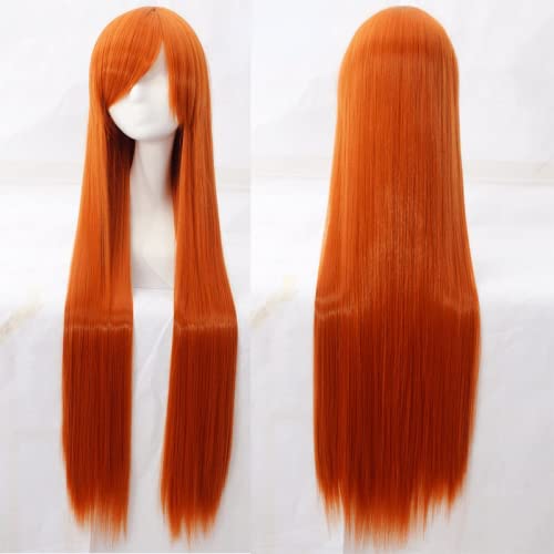 Wig for Carnival Nightlife CluI Party Dress Up Wig Cosplay Wig Universal 100Cm Color Long Straight Hair Cos Anime High Temperature Wire 099 Color:Rose Net 059 [1 Meter] von VLEAP