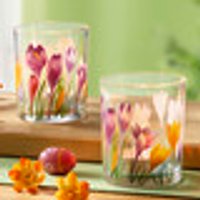 Windlicht 2er Set aus Glas Bunt Windlicht 2er Set aus Glas Bunt