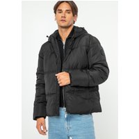 Wittchen Herren-Steppjacke mit Monogramm, schwarzes Polyester