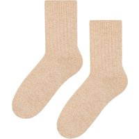 Womens Wool Dress Socks | Steven | Atmungsaktive Warme Socken für Damen -Beige