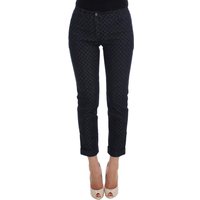 Dolce & Gabbana Damen Polka-Dots Slim Capris Jeans