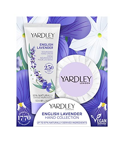 Yardley London Traditionelle englische Lavendel Mini-Seife und Handcreme, Geschenk-Set (2 Stück) von Yardley