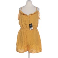 bershka Damen Jumpsuit/Overall, gelb, Gr. 38