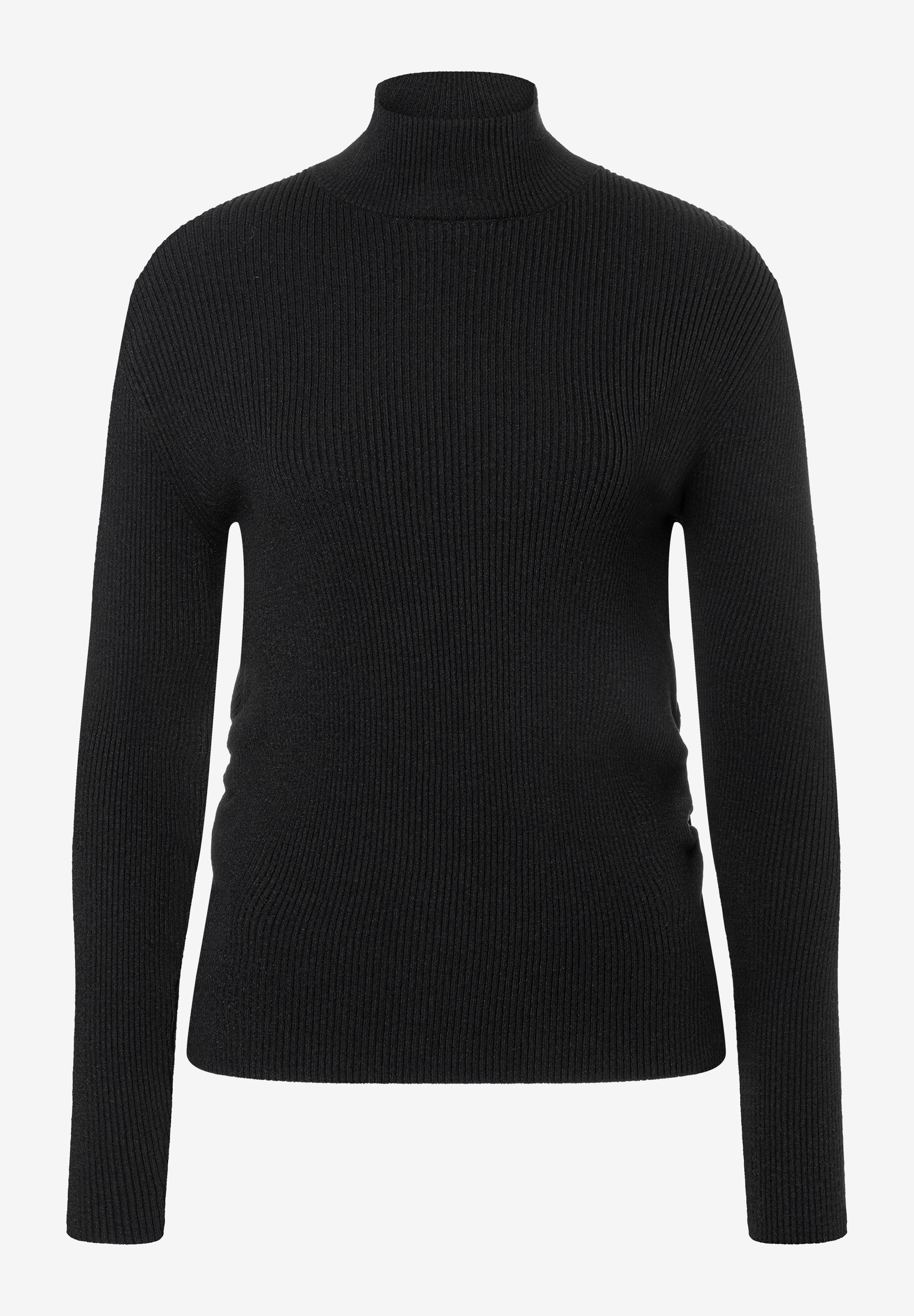 schmaler Rippenpullover