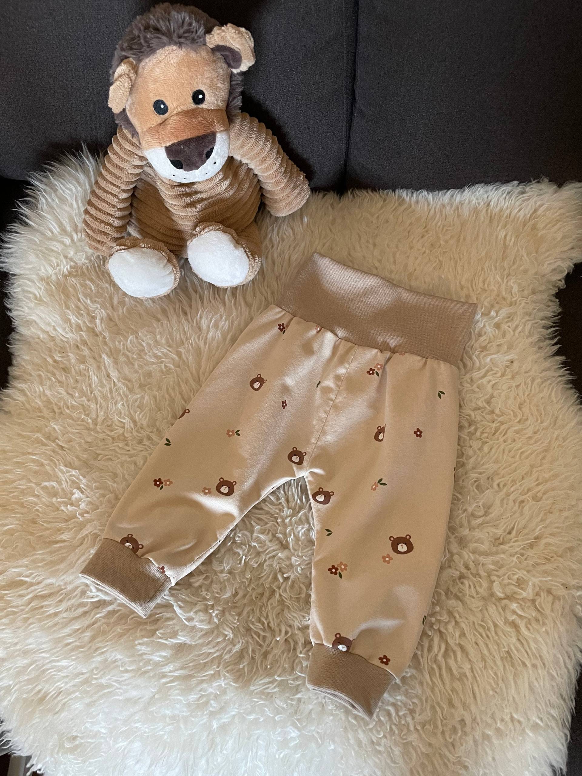 Babyhose Teddymotiv/Beige von kleineMilla