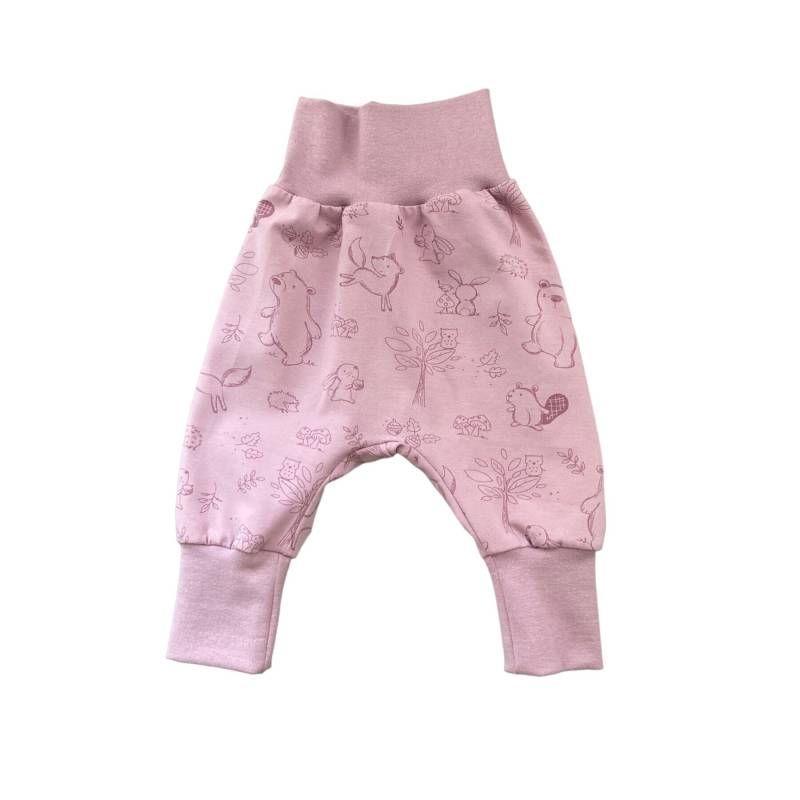 Pumphose Waldtiere Jersey in Wunschgröße Bis Gr 104 Babyhose von kleineStoffeule