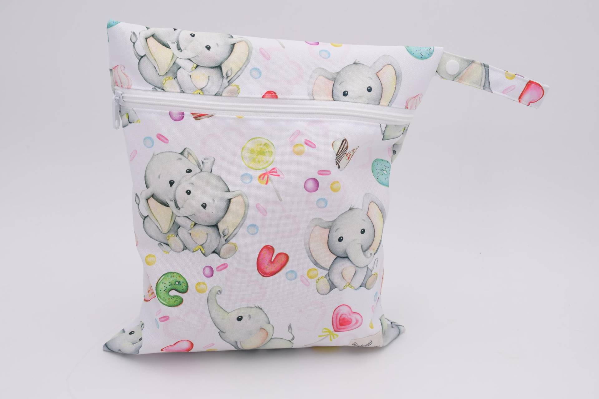 Personalisierbarer Wetbag - Wasserabweisender Beutel Mit Elefanten, Schwimmen & Sport, Baby Geschenk, Kita, Wechselkleidung, Ostern Geschenk von kleinemuehle