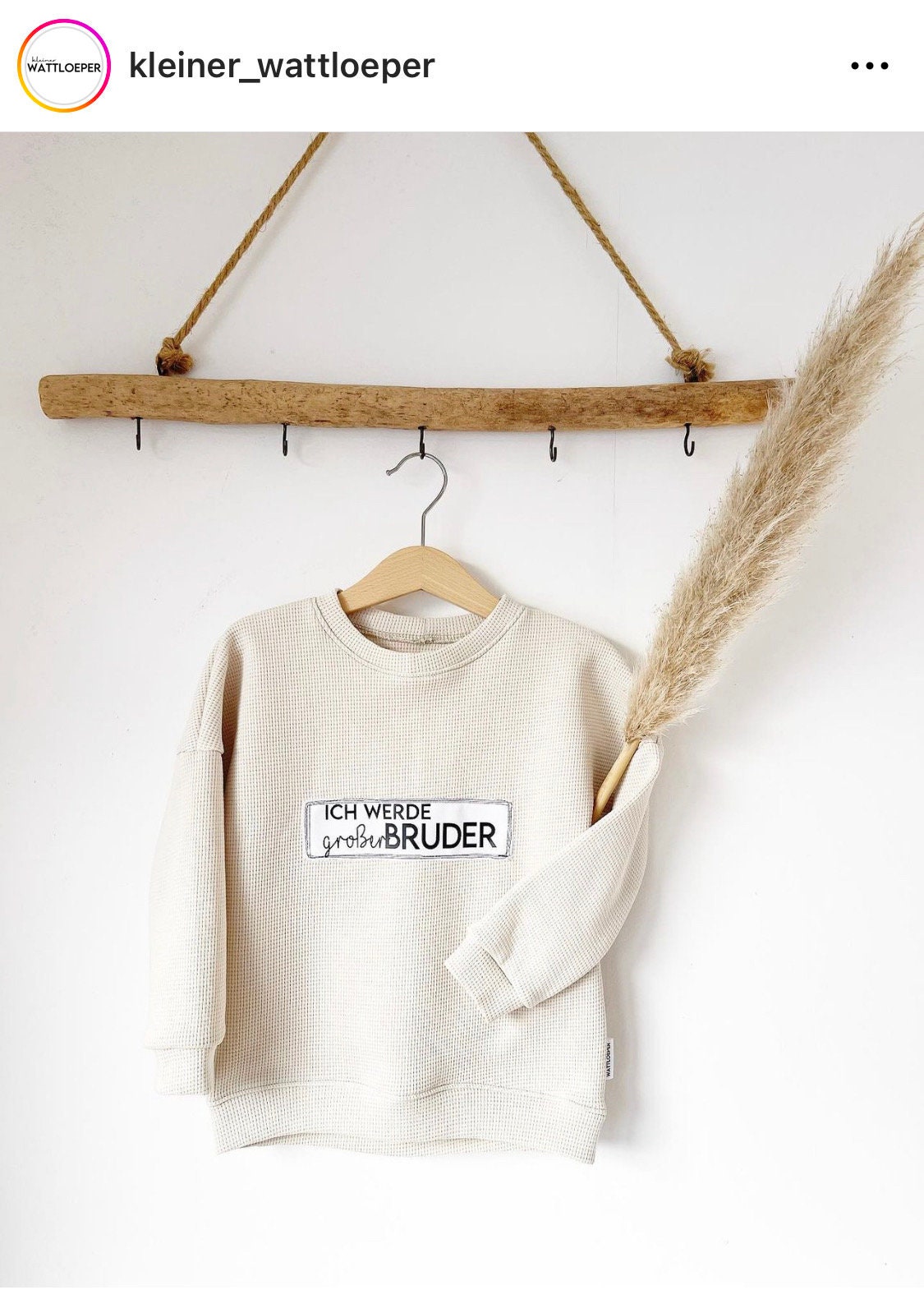 Ich Werde Großer Bruder Pulli Ich Werde Großer Bruder Pulli von kleinerWattloeper
