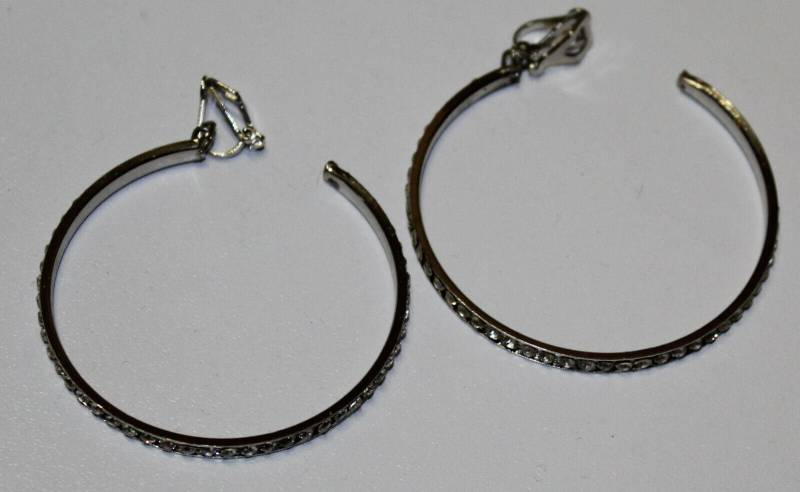 Halbcreolen Clips Strasssteine von kleinerprinzshop