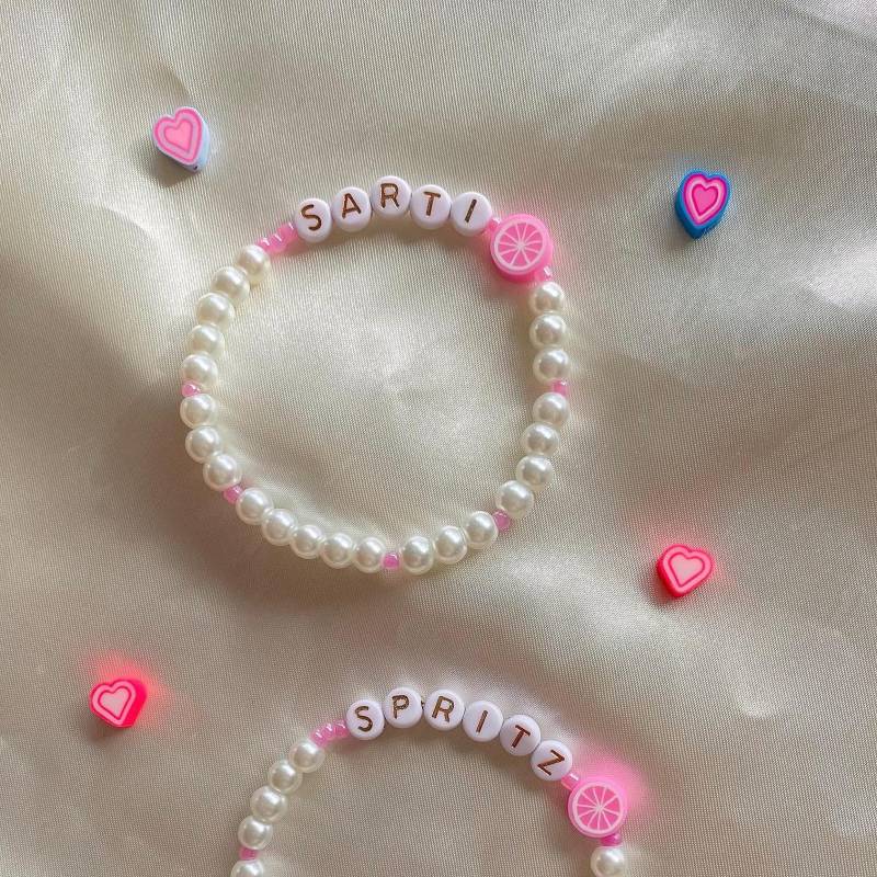 Sarti Spritz Perlenarmband/Geschenkidee Selbstgemachter Schmuck von kleinkramstube