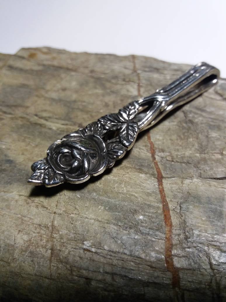 Hilfesheimerrose Krawattenklammer Und Gedöns Klemme 800 Silber von klunkerschmiede