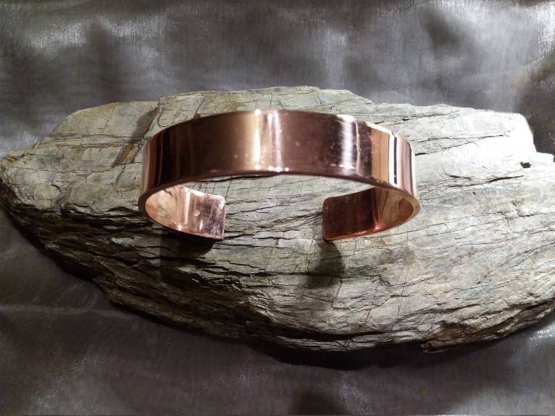 Kupferarmreif, Poliert, Armreif in Kupfer, 20 Mm Breit Kupferarmreif, Poliert, Armreif in Kupfer, 20 Mm Breit von klunkerschmiede