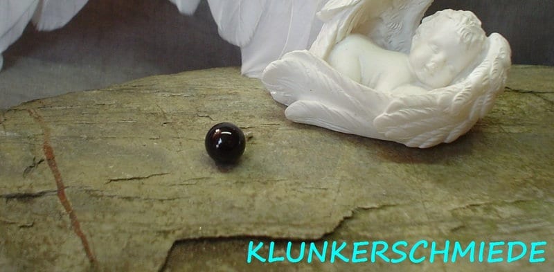 Onyxperle Für Dietrauer Als Stick Pin von klunkerschmiede