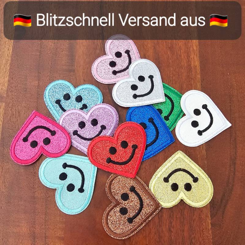 Flicken Zum Aufbügeln Bügelflicken Aufbügler Kind Gesicht Patches Herz Stoff Aufbügelflicken von km2019