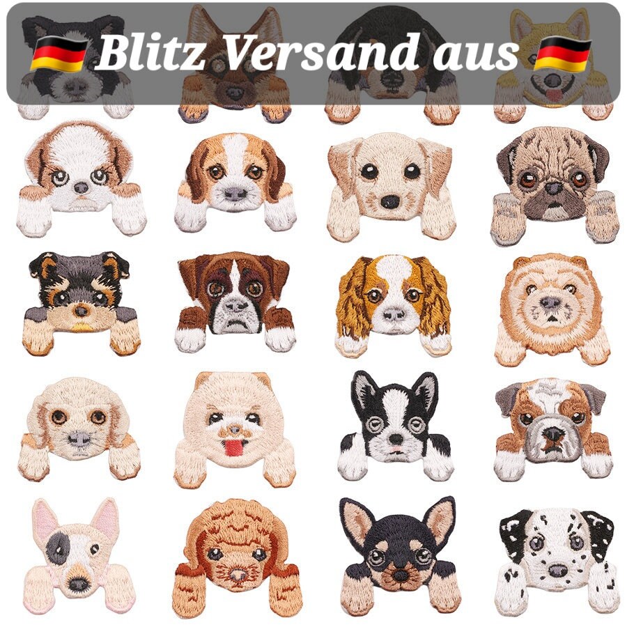 Flicken Zum Aufbügeln Bügelflicken Aufbügler Kind Hund Patches Stoff Aufbügelflicken von km2019