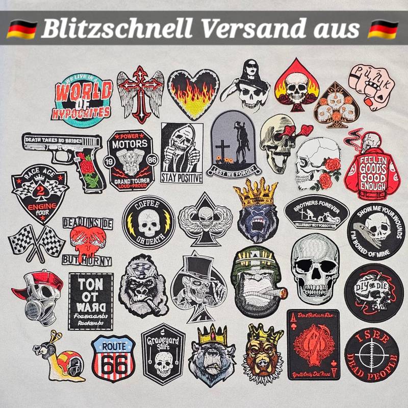 Flicken Zum Aufbügeln Bügelflicken Aufbügler Rock Patches Verschidene Modell Stoff Aufbügelflicken Rock Metal Bands von km2019