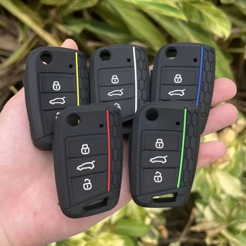 Schlüsselhülle Passend Für Vw Passat B8 Arteon Skoda Superb Keyless Lederdesign von km2019