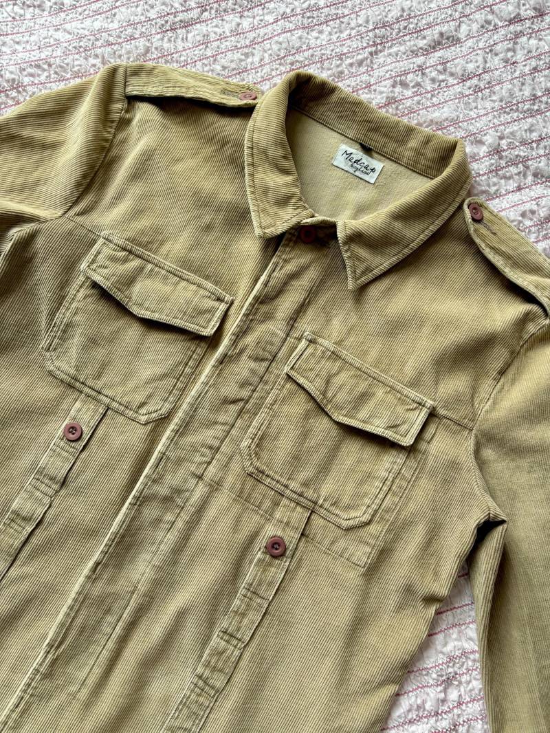 Deadstock 60S Style Lennon Mod Camel Beige Brauner Cord-Herren-Blazer von knightvntg