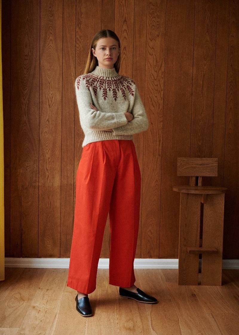 Handgestrickter Fair Isle Pullover Mit Blumenmuster Aus 100% Wolle, 48 Farben Verfügbar von knityknits