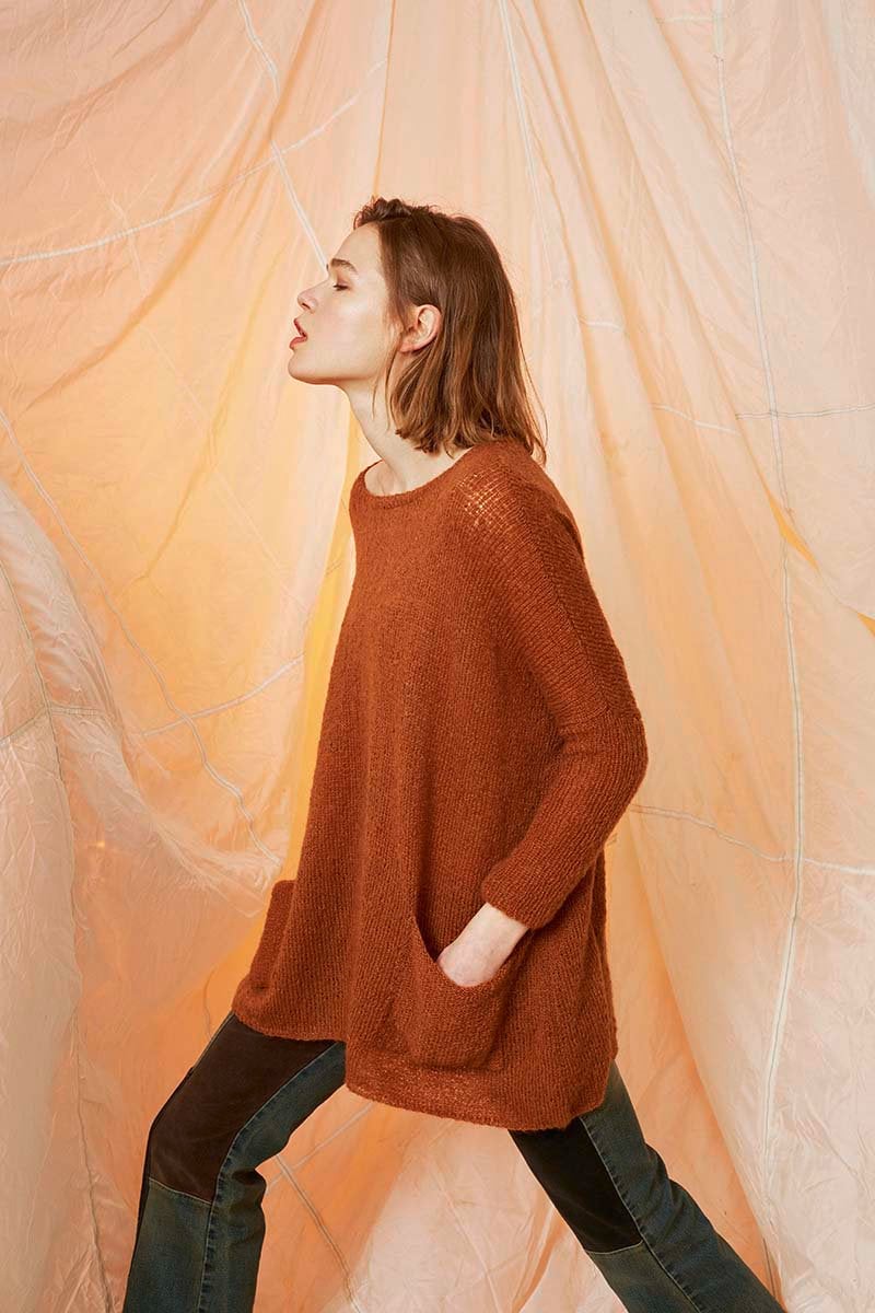 Oversized Langer Pullover Mit Taschen Aus Mohair Und Seidengarn, 50 Farben Verfügbar Oversized Langer Pullover Mit Taschen Aus Mohair Und Seidengarn, 50 Farben Verfügbar von knityknits
