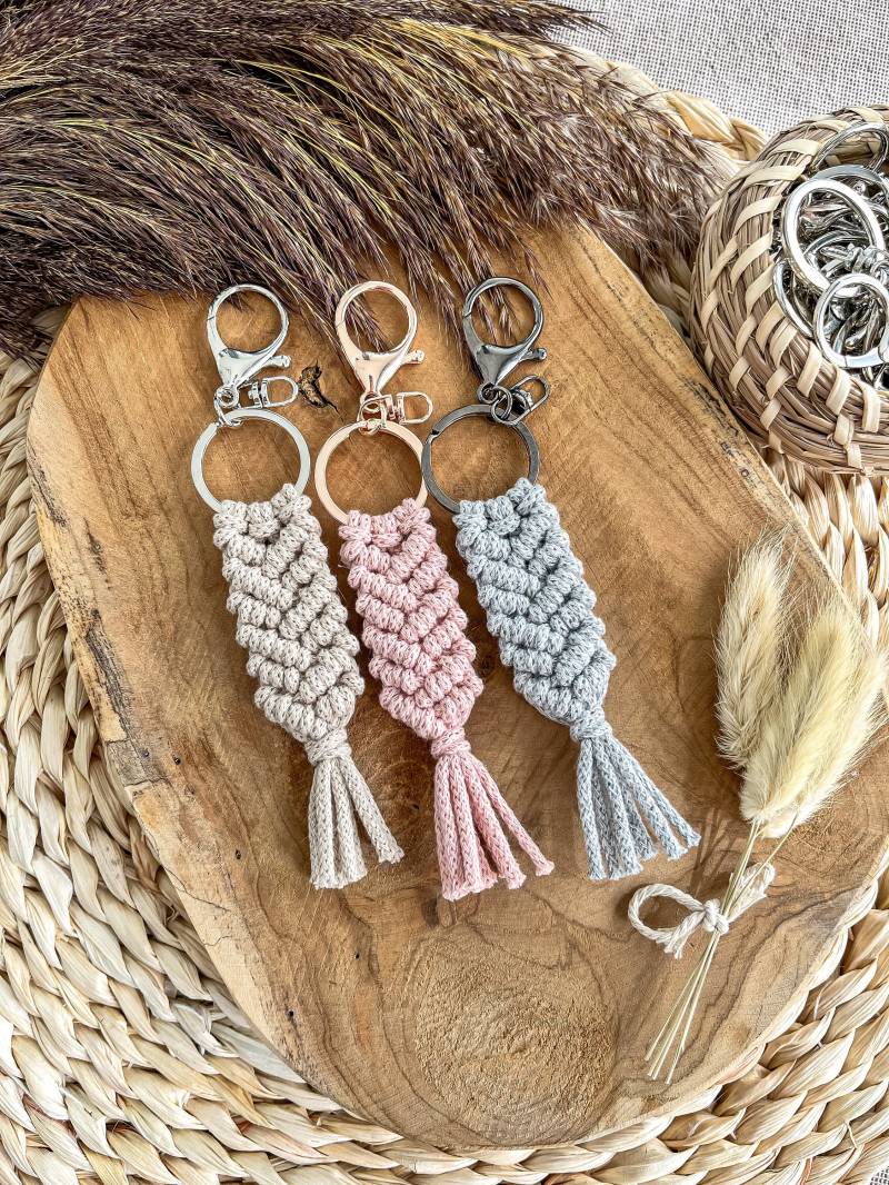 Makramee Mini Schlüsselanhänger Makramee Mini Schlüsselanhänger von knoetchenliebe