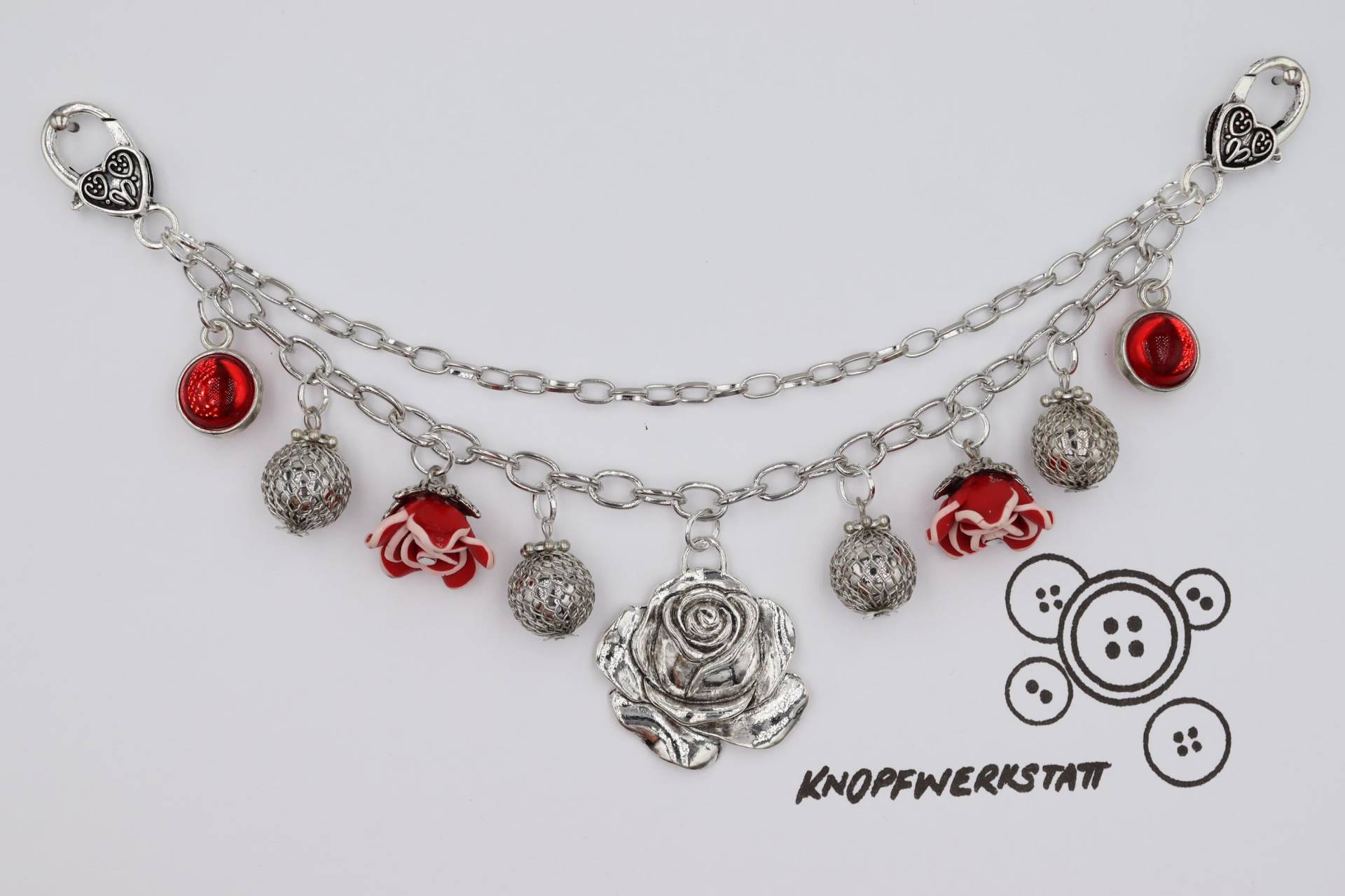 Charivari, Mit Verschiedenen Charm Anhängern, Dirndlschmuck, Miederschmuck, Dirndl, Tracht, Oktoberfest, Bayern, Frauen Charivari von knopfwerkstatt