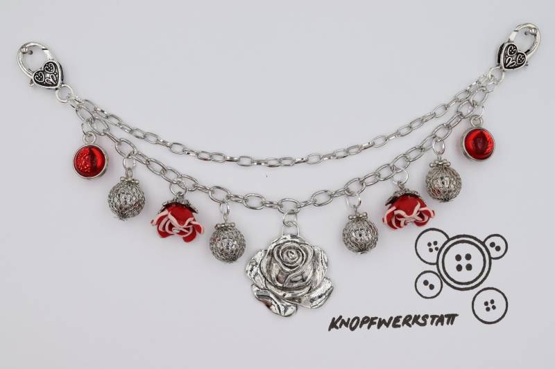 Charivari, Mit Verschiedenen Charm Anhängern, Dirndlschmuck, Miederschmuck, Dirndl, Tracht, Oktoberfest, Bayern, Frauen Charivari Charivari, Mit Verschiedenen Charm Anhängern, Dirndlschmuck, Miederschmuck, Dirndl, Tracht, Oktoberfest, Bayern, Frauen Charivari von knopfwerkstatt