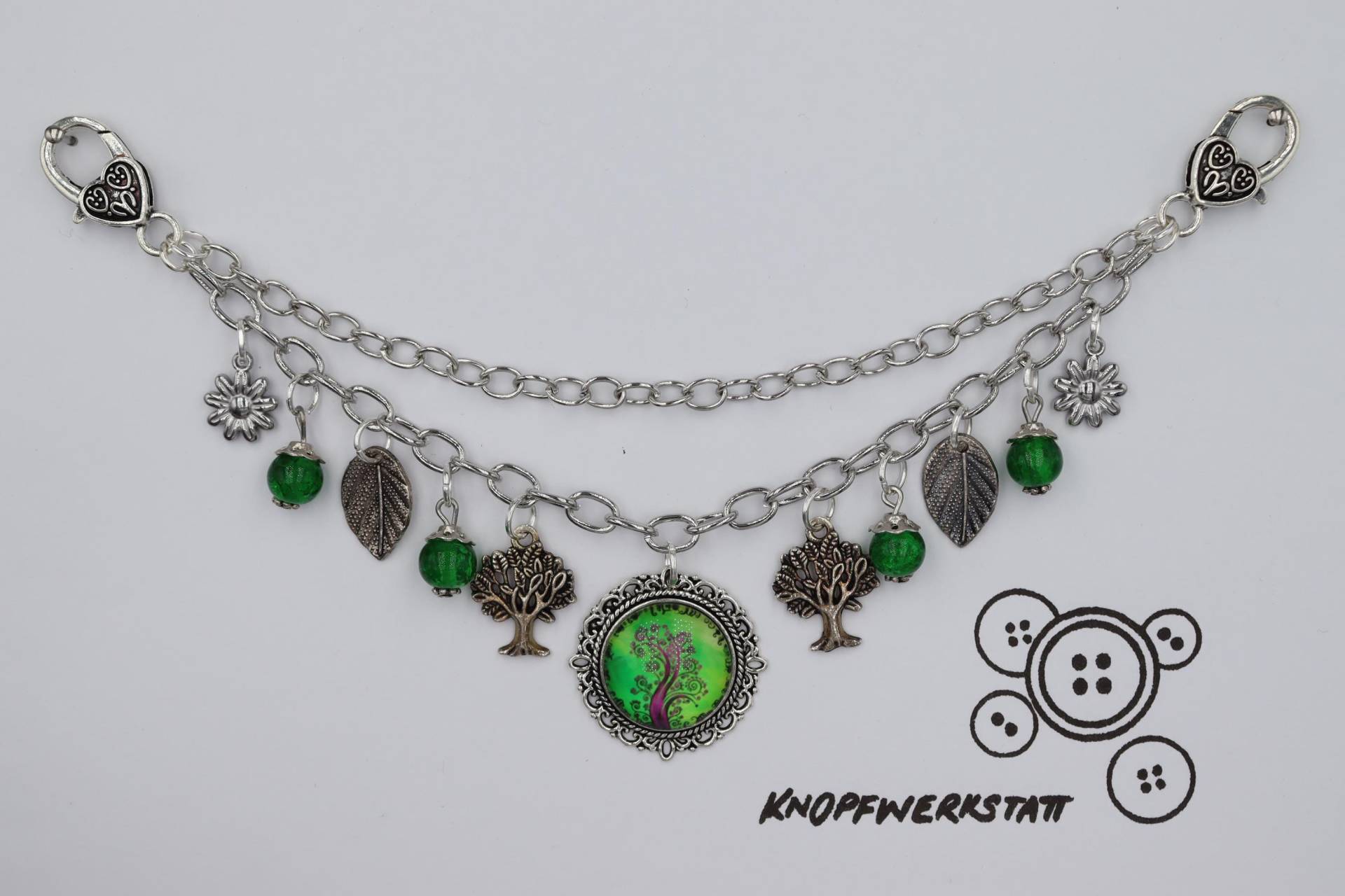 Charivari, Mit Verschiedenen Charm Anhängern, Dirndlschmuck, Miederschmuck, Dirndl, Tracht, Oktoberfest, Bayern, Frauen Charivari von knopfwerkstatt