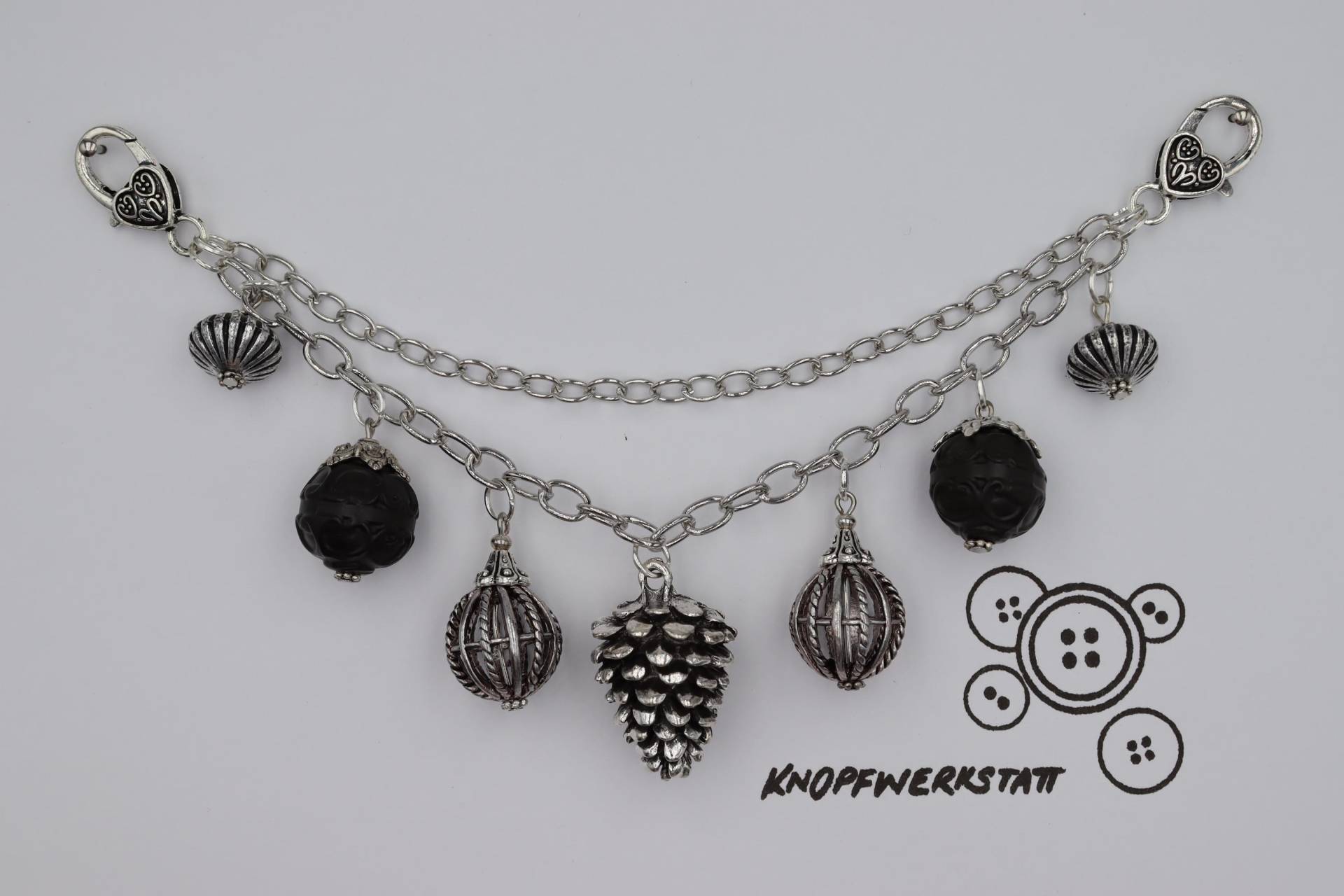 Charivari, Mit Verschiedenen Charm Anhängern, Dirndlschmuck, Miederschmuck, Dirndl, Tracht, Oktoberfest, Bayern, Frauen Charivari von knopfwerkstatt