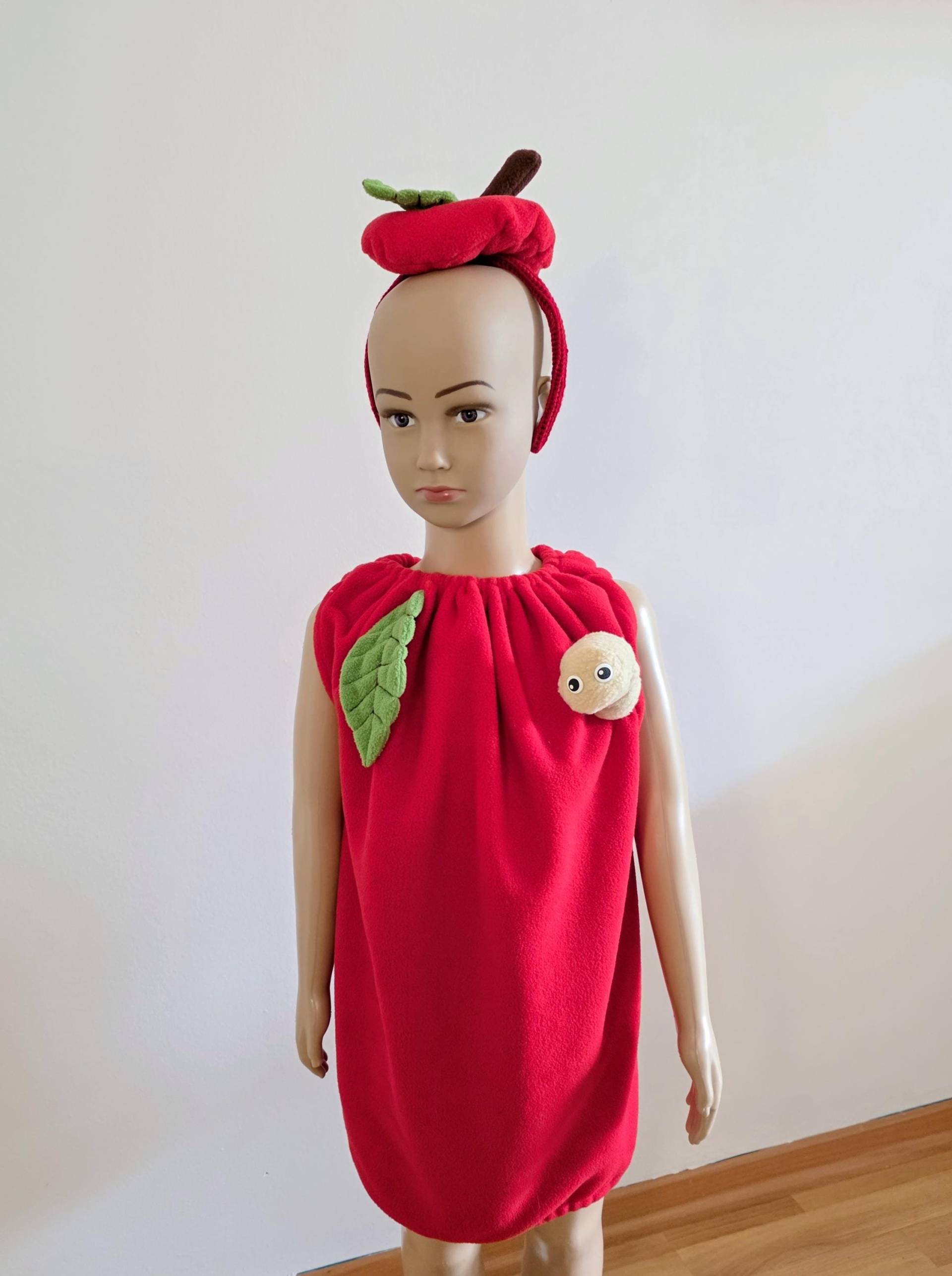 Apfelkostüm Kinder Set Mit Haarreifen | Obst Kostüm Fasching Karneval Halloween Einteiliges & Kopfschmuck Handgemacht Apfelkostüm Kinder Set Mit Haarreifen | Obst Kostüm Fasching Karneval Halloween Einteiliges & Kopfschmuck Handgemacht von knuffeliges