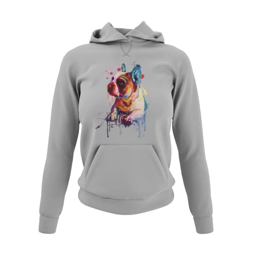 Französisch Bulldog Damen Hoodie - Lustige Geschenke für Frauen Kapuzenpullover Sweatshirt angenehm weich in Schwarz Rosa Weiß und Grau Regular Fit Figurbetont für Hundeliebhaber gr. S-3XL Französisch Bulldog Damen Hoodie - Lustige Geschenke für Frauen Kapuzenpullover Sweatshirt angenehm weich in Schwarz Rosa Weiß und Grau Regular Fit Figurbetont für Hundeliebhaber gr. S-3XL von knut Fashion & Streetwear