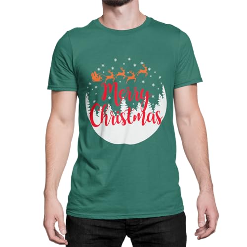 Merry Christmas Weihnachtsmann T-Shirt Unisex Tshirt Design Santa Claus Weihnachtsshirt Regular Fit Gr. XS - XXXXXL von knut Fashion & Streetwear