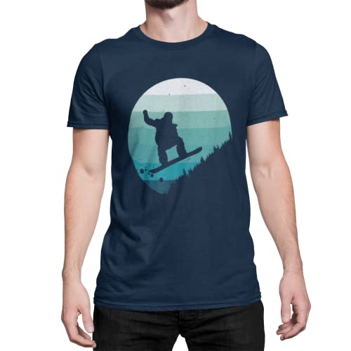 Mond Snowboarder Herren Outfit T-Shirt mit Snowboad Design Männer Tshirt Snowboarding Bekleidung große Größen S - XXXXXL von knut Fashion & Streetwear