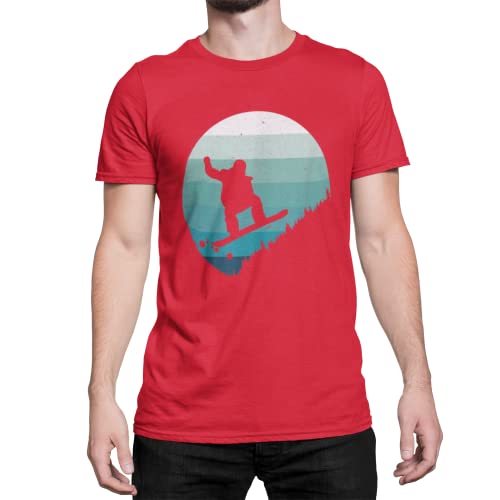 Mond Snowboarder Herren Outfit T-Shirt mit Snowboad Design Männer Tshirt Snowboarding Bekleidung große Größen S - XXXXXL von knut Fashion & Streetwear