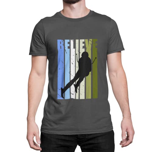 Skifahrer und Skifahrerin Herren T-Shirt im Retro Design Männer Ski Tshirt Bekleidung für die echte Pistensau Regular Fit in große Größen S - XXXXXL von knut Fashion & Streetwear