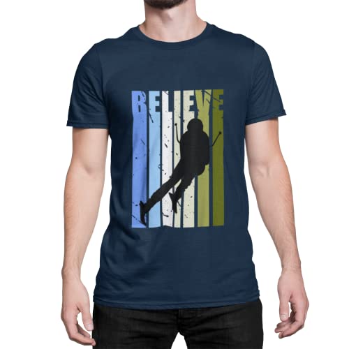 Skifahrer und Skifahrerin Herren T-Shirt im Retro Design Männer Ski Tshirt Bekleidung für die echte Pistensau Regular Fit in große Größen S - XXXXXL von knut Fashion & Streetwear