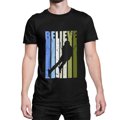 Skifahrer und Skifahrerin Herren T-Shirt im Retro Design Männer Ski Tshirt Bekleidung für die echte Pistensau Regular Fit in große Größen S - XXXXXL von knut Fashion & Streetwear