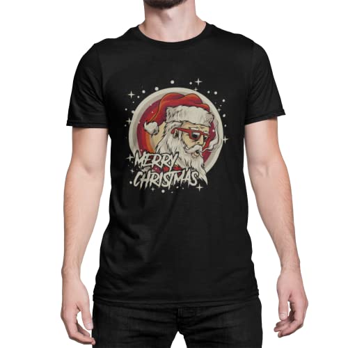 Witziges Weihnachtsmann Herren T-Shirt mit weihnachtlichen Motiv Männer Tshirt Merry Christmas Regular Fit Gr. S - XXXXXL von knut Fashion & Streetwear