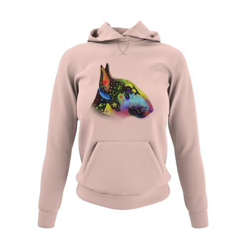 knut Fashion & Streetwear Damen Hoodie Kapuzensweatshirt Motiv Bullterrier Frauen Kapuzenpullover Sweatshirt für echte Miniatur Bullterrier Fans Schwarz Soft Rose Weiß und Gr. XS-3XL (Soft Rose, M) knut Fashion & Streetwear Damen Hoodie Kapuzensweatshirt Motiv Bullterrier Frauen Kapuzenpullover Sweatshirt für echte Miniatur Bullterrier Fans Schwarz Soft Rose Weiß und Gr. XS-3XL (Soft Rose, M) von knut Fashion & Streetwear