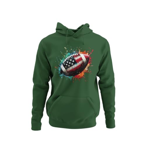knut Fashion & Streetwear Kapuzenpullover Herren American Football Männer Hoodie mit Kapuze Clothing Brands Ball Splash Design Pullover Clothes Größen XS-5XL von knut Fashion & Streetwear