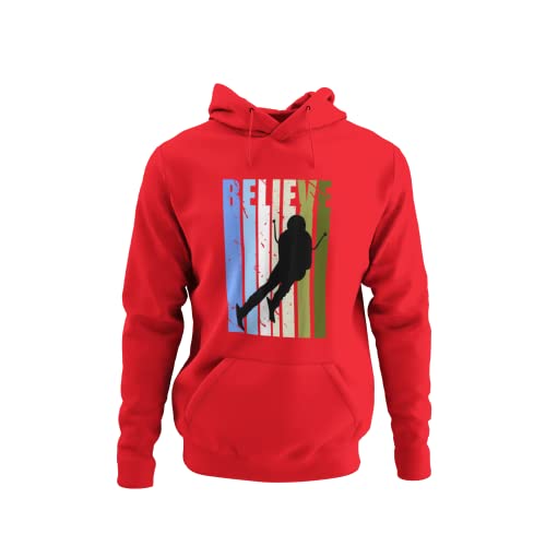 knut Fashion & Streetwear Ski Alpin Outfit Skifahrer Retro Herren Hoodie mit Ski Downhill Jump Design Männer Kapuzenpullover Unisex Bekleidung große Größen S - 5XL von knut Fashion & Streetwear