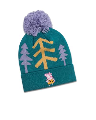 koaa Peppa Wutz Forest Bobble Beanie - Peppa Pig, mütze Kinder, wintermütze, kindermütze, Jungen, bommel für mädchen, bommelmütze, mützen, strickmütze, mädchen-mützen, Winter von koaa