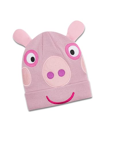 koaa Peppa Wutz Mascot Beanie Kinder 1-8 Jahre - Peppa Pig, Jungen mädchen wintermütze, kindermütze, warme strickmütze, mütze Baby Herbst, Coole strickmützen Kinder, jungenmütze winterhaube, Winter von koaa