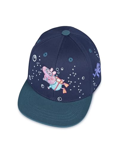 koaa Peppa Wutz Unter Wasser Snapback – Peppa Pig, Basecap Kinder, Coole Cap für Jungen & mädchen, Navy käppi, Snapback käppi, schildkappe Baby & Kleinkind, Peppa wutz Cap 1–3 Jahre von koaa